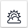 sun behind a cloud